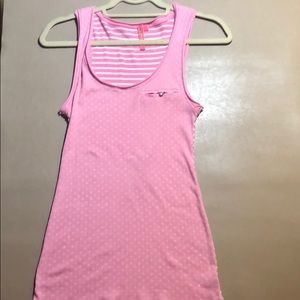 SOLD Pink/White tank